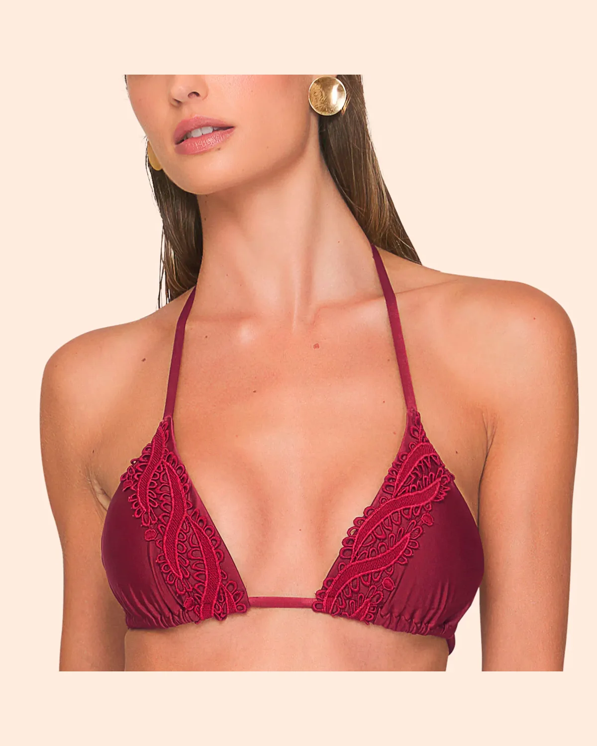 Lua luá biquini cortininha asa delta desire — MARSALA (foto 3)