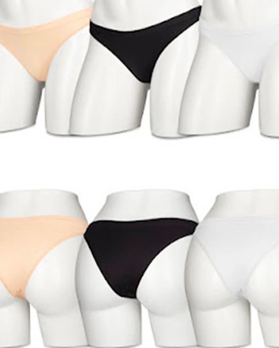 Hoahi kit 3x1 calcinha tanga poliamida premium 022hot — BEGE/PRETO/BRANCO (foto 1)