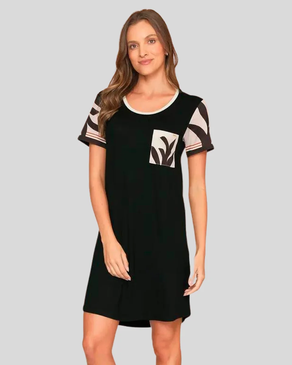 Lua luá camisetao eclipse — PRETO (foto 1)