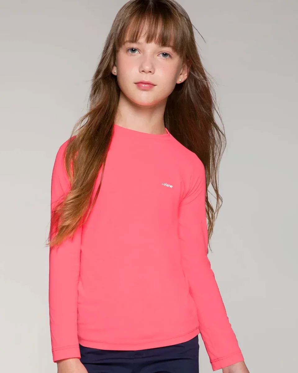 Selene camiseta manga longa com protecao uv juvenil 24010 (foto 5)
