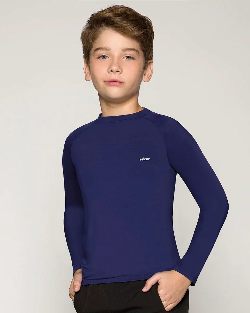 Selene camiseta manga longa com protecao uv juvenil 24010 (foto 4)