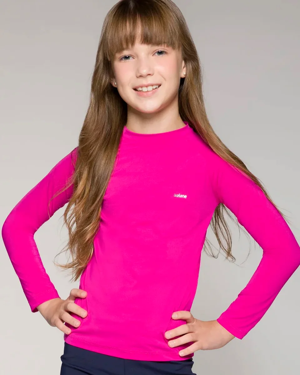 Selene camiseta manga longa com protecao uv juvenil 24010 (foto 3)