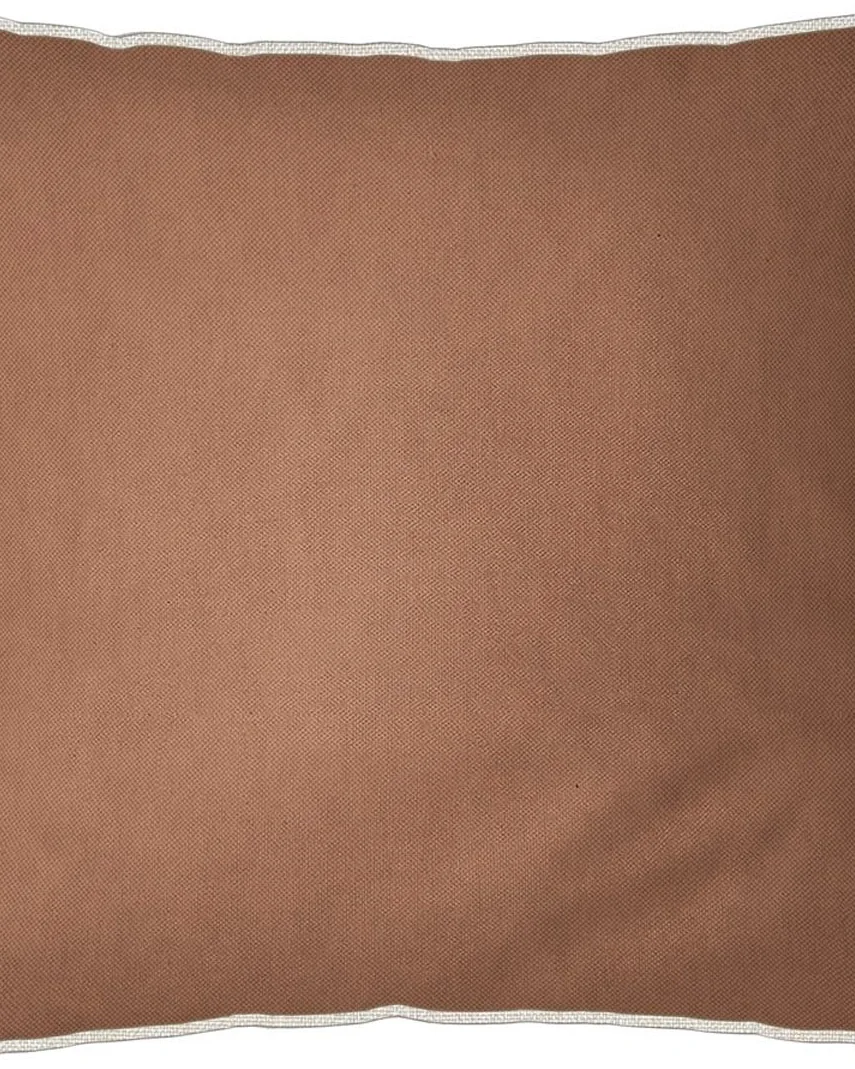 Belchior capa de almofada rustic linen com cordone 322008 — MARROM (foto 1)