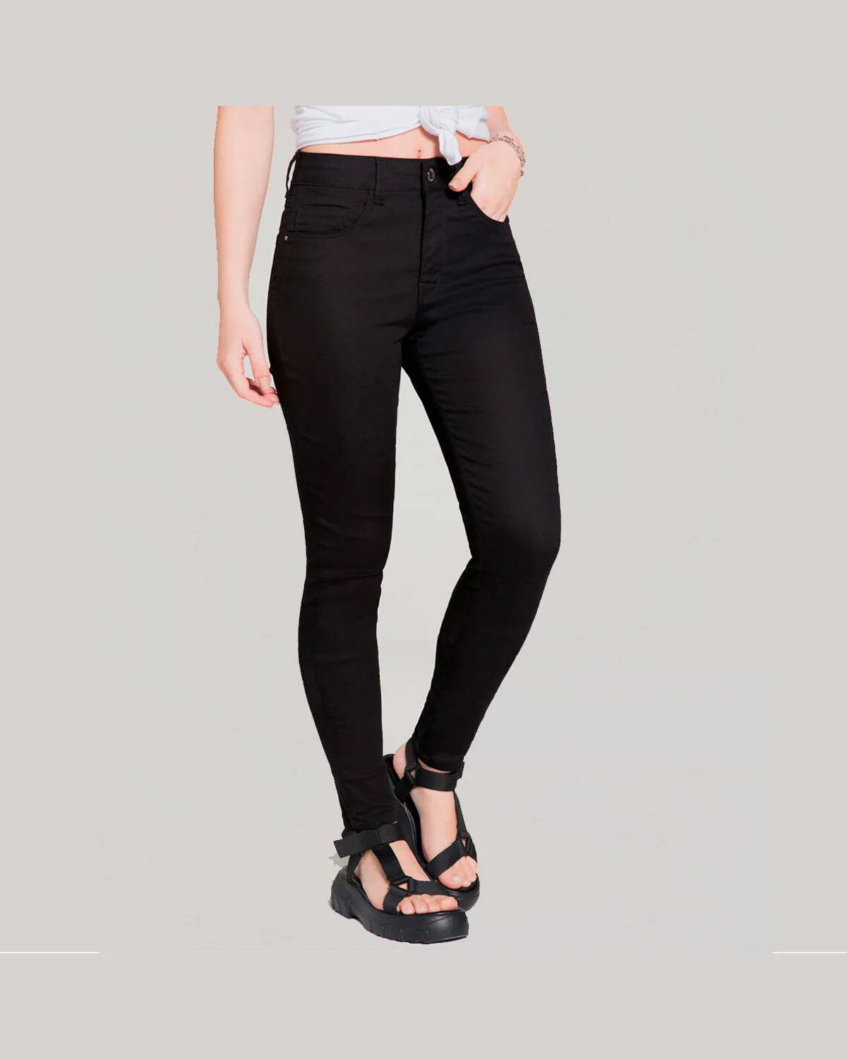 Lunender calca jeans com elastano 1.67154 — PRETO REATIVO (foto 4)