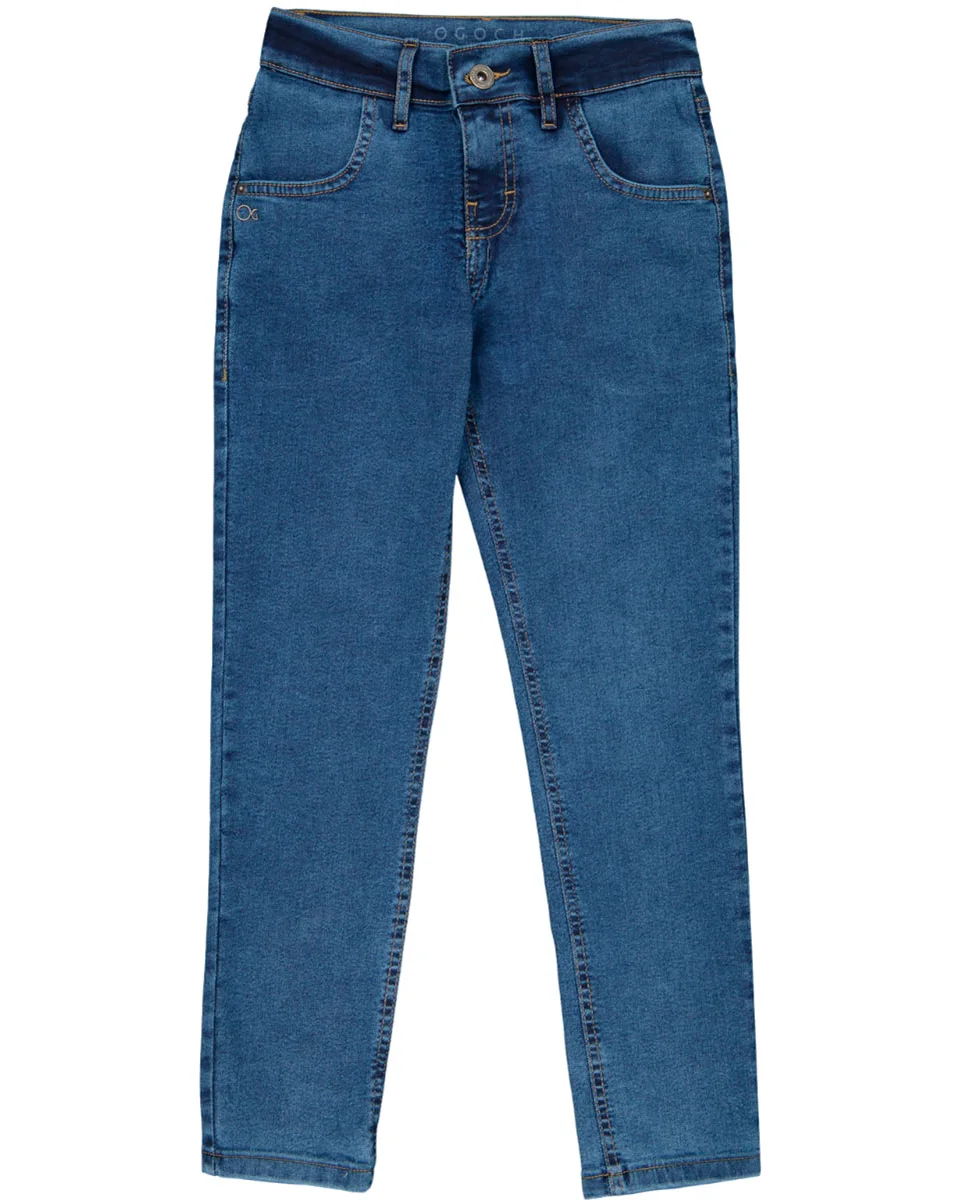 Ogochi calca infantil 4 pockets skinny — JEANS MEDIO (foto 1)
