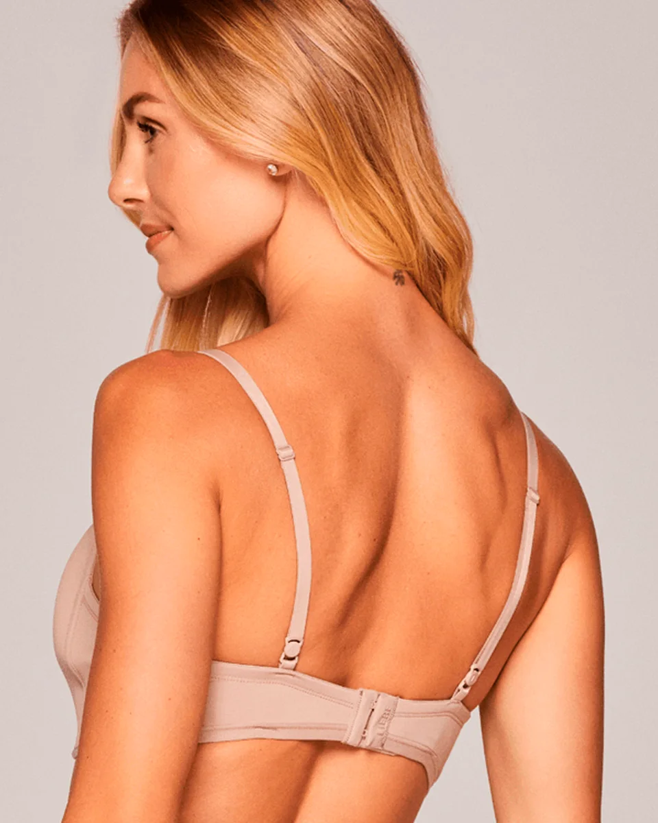 Liebe sutia push up decote profundo microfibra — CHOCOLATE (foto 3)