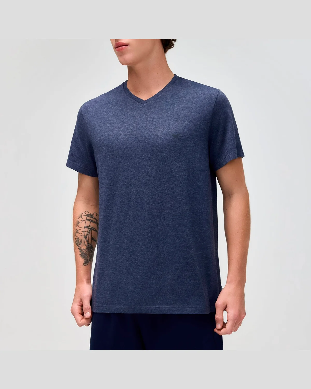 Hering pijama masculino curto em malha 7613 — AZUL (foto 2)