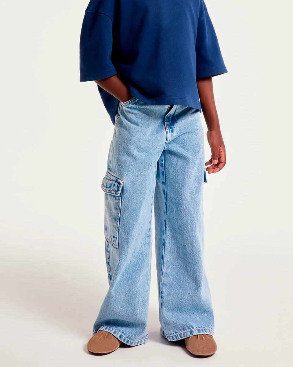 Hering kids calca feminino infantil c5my — JEANS (foto 4)