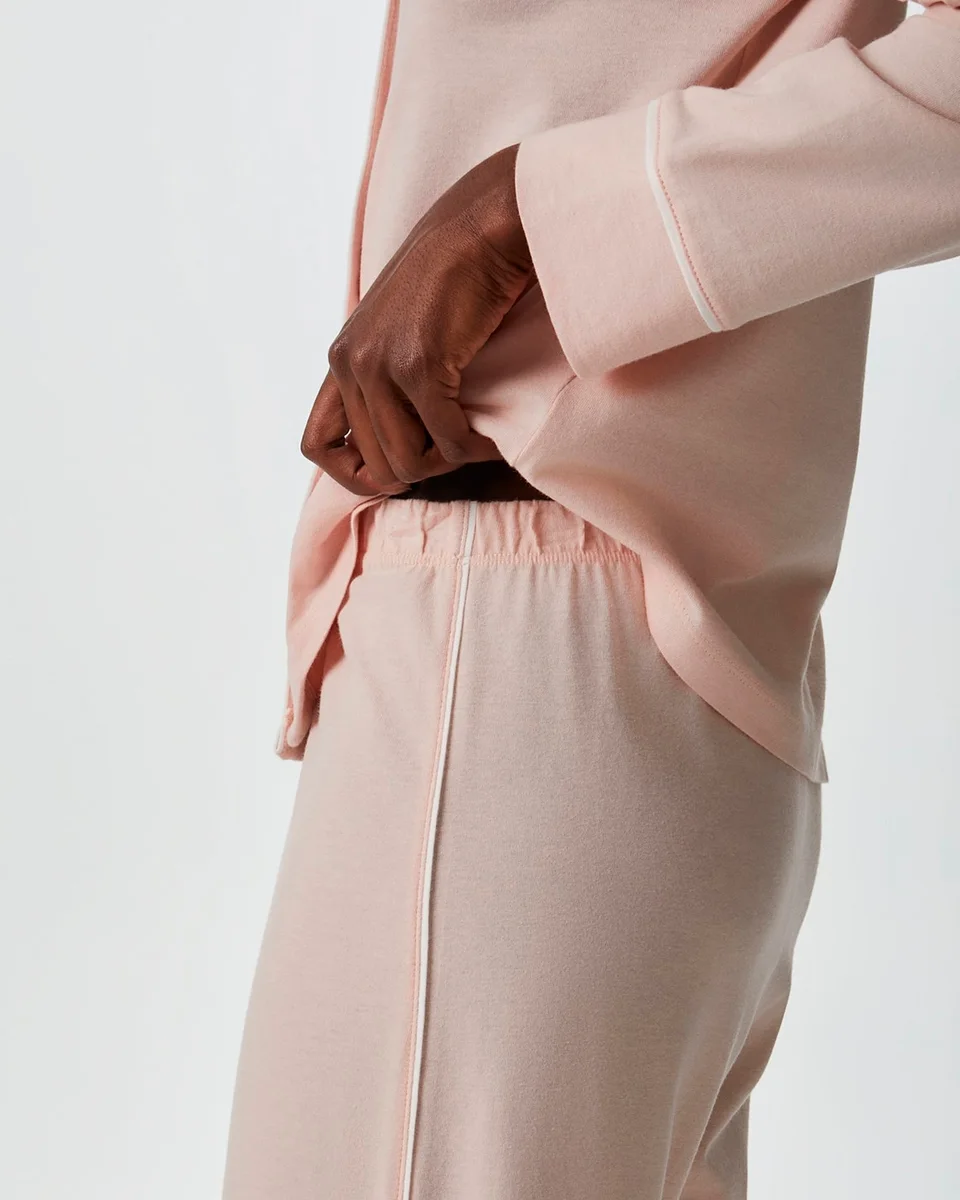 Hering pijama longo feminino com botoes 7cyh — ROSA (foto 3)