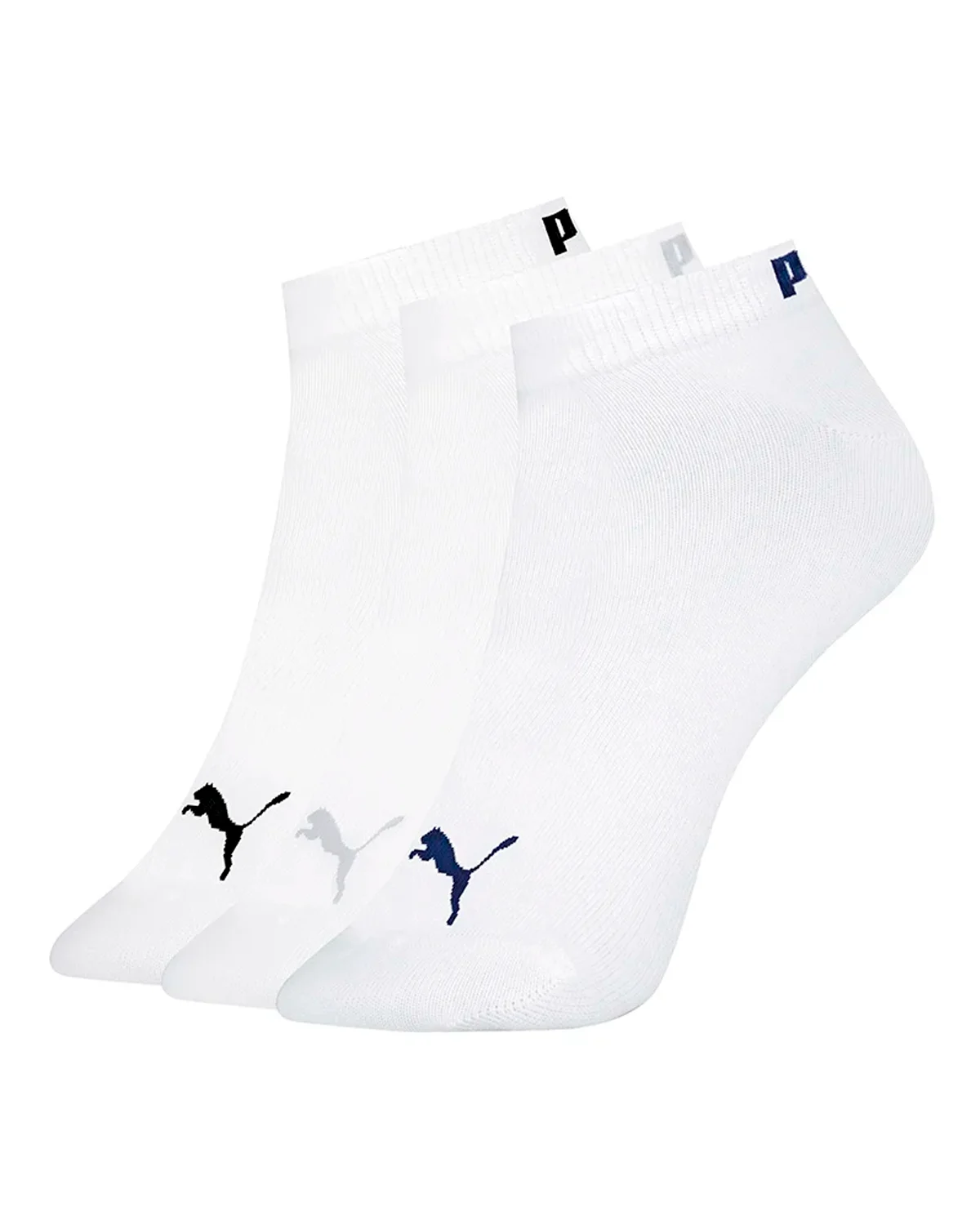Puma meia sapatilha esportiva feminina kit 3 pares 4725.001 (foto 2)