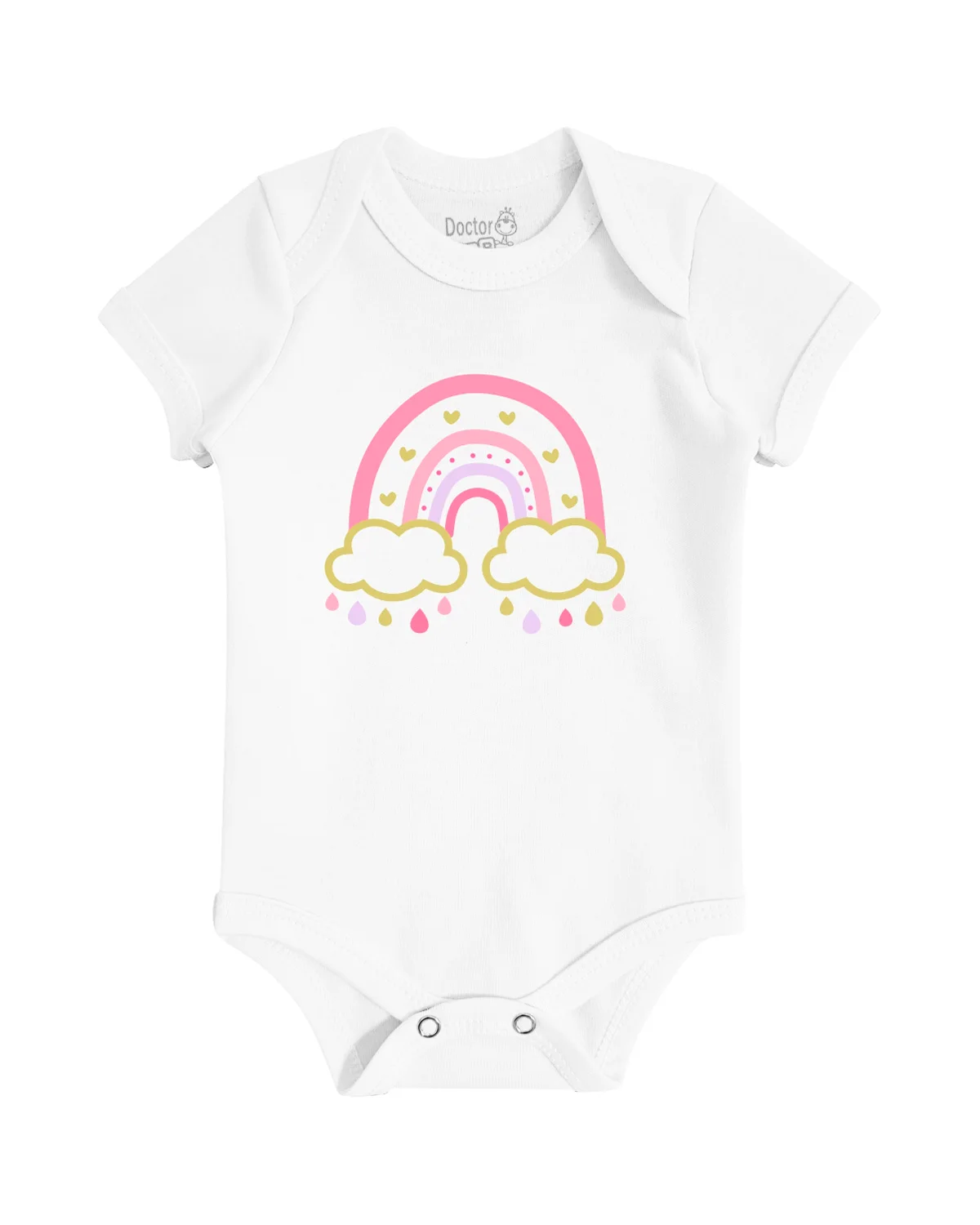 Doctor baby body mc fem. arco iris — BRANCO (foto 1)