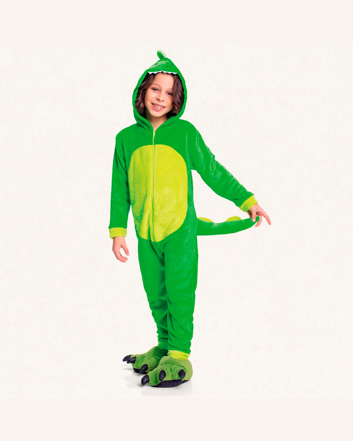 Fakini kigurumi dinossauro masculino 10.25.01530 — VERDE (foto 1)
