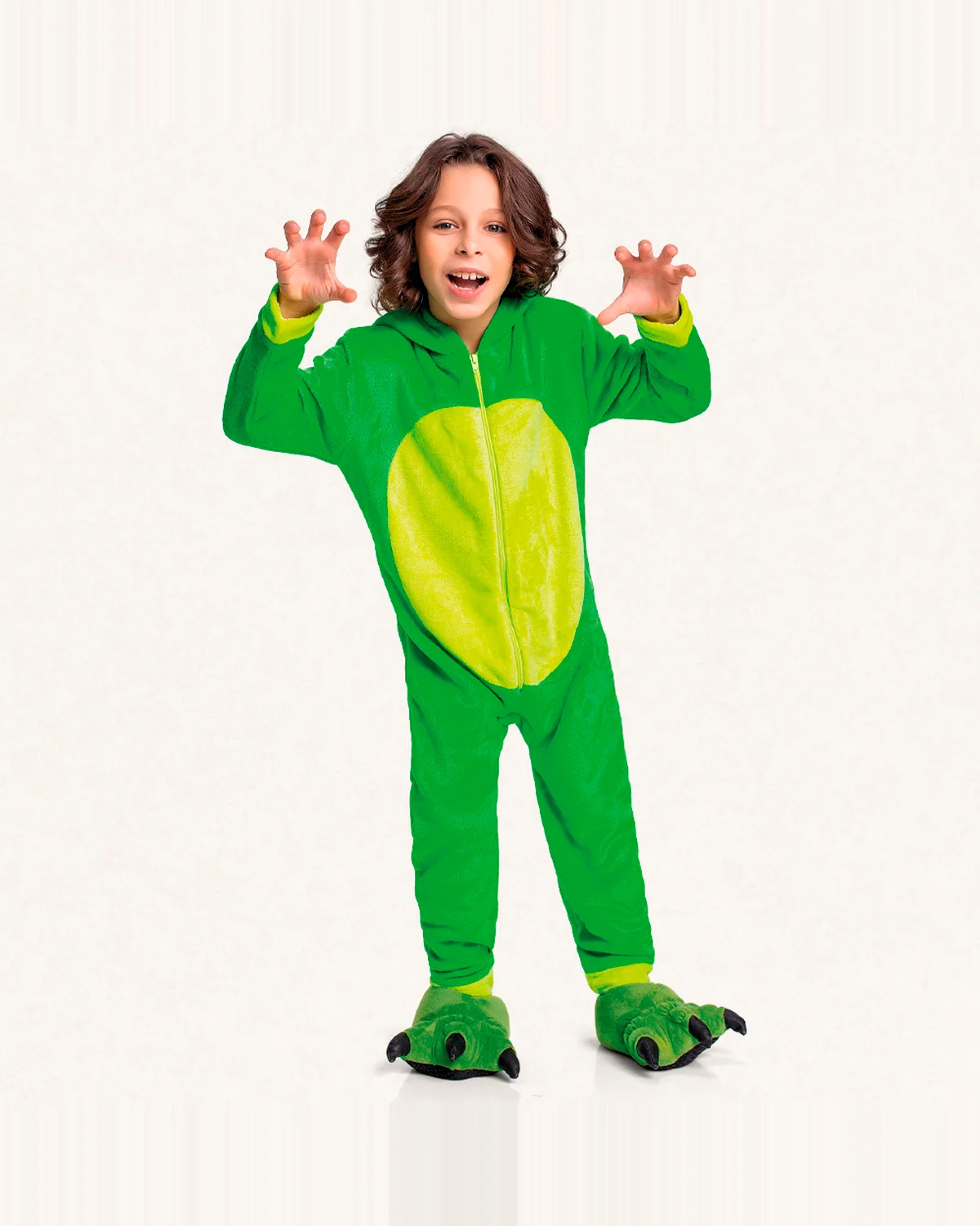 Fakini kigurumi dinossauro masculino 10.25.01530 — VERDE (foto 2)