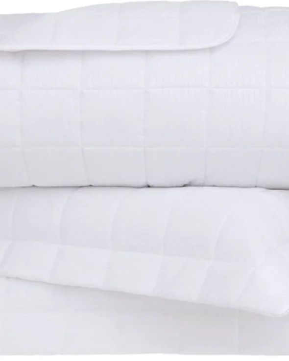 Buddemeyer kit colcha damask stripes — BRANCO (foto 2)
