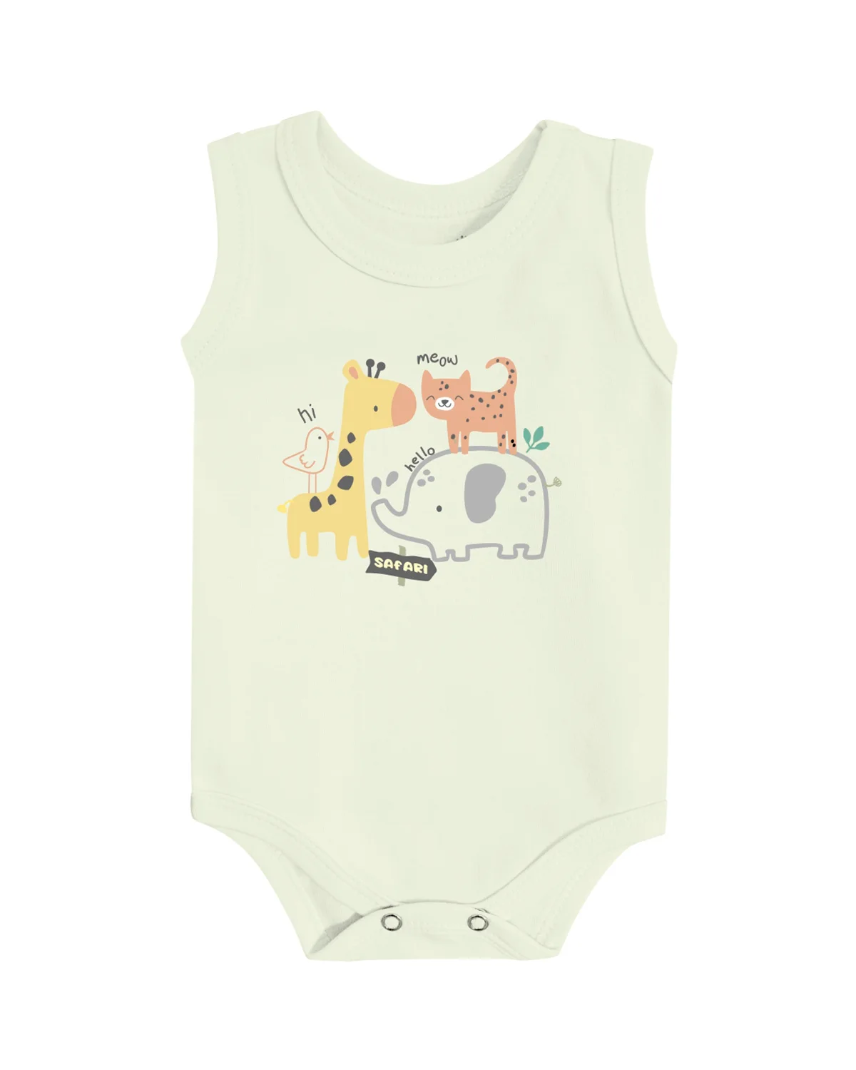 Doctor baby body regata masc. safari — OFF WHITE (foto 1)