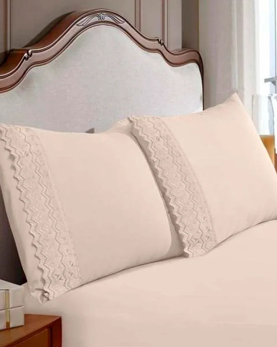Buettner par fronha sonata renda naira c/2pcs — PEROLA (foto 1)