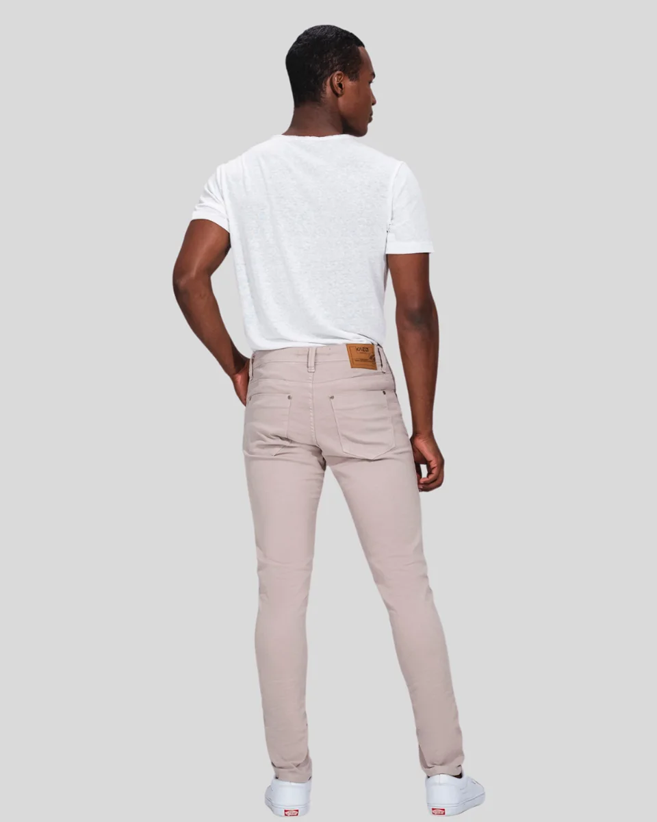 Kacolako calca masc skinny lycra collor k40826 — BEGE (foto 1)