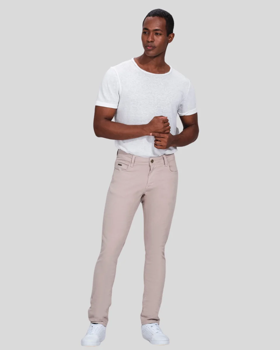 Kacolako calca masc skinny lycra collor k40826 — BEGE (foto 2)