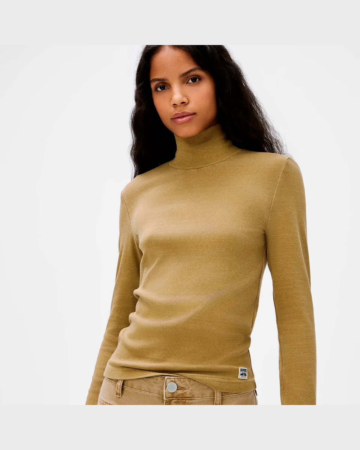 Hering blusa feminina manga longa gola alta em ribana 4h50 (foto 6)