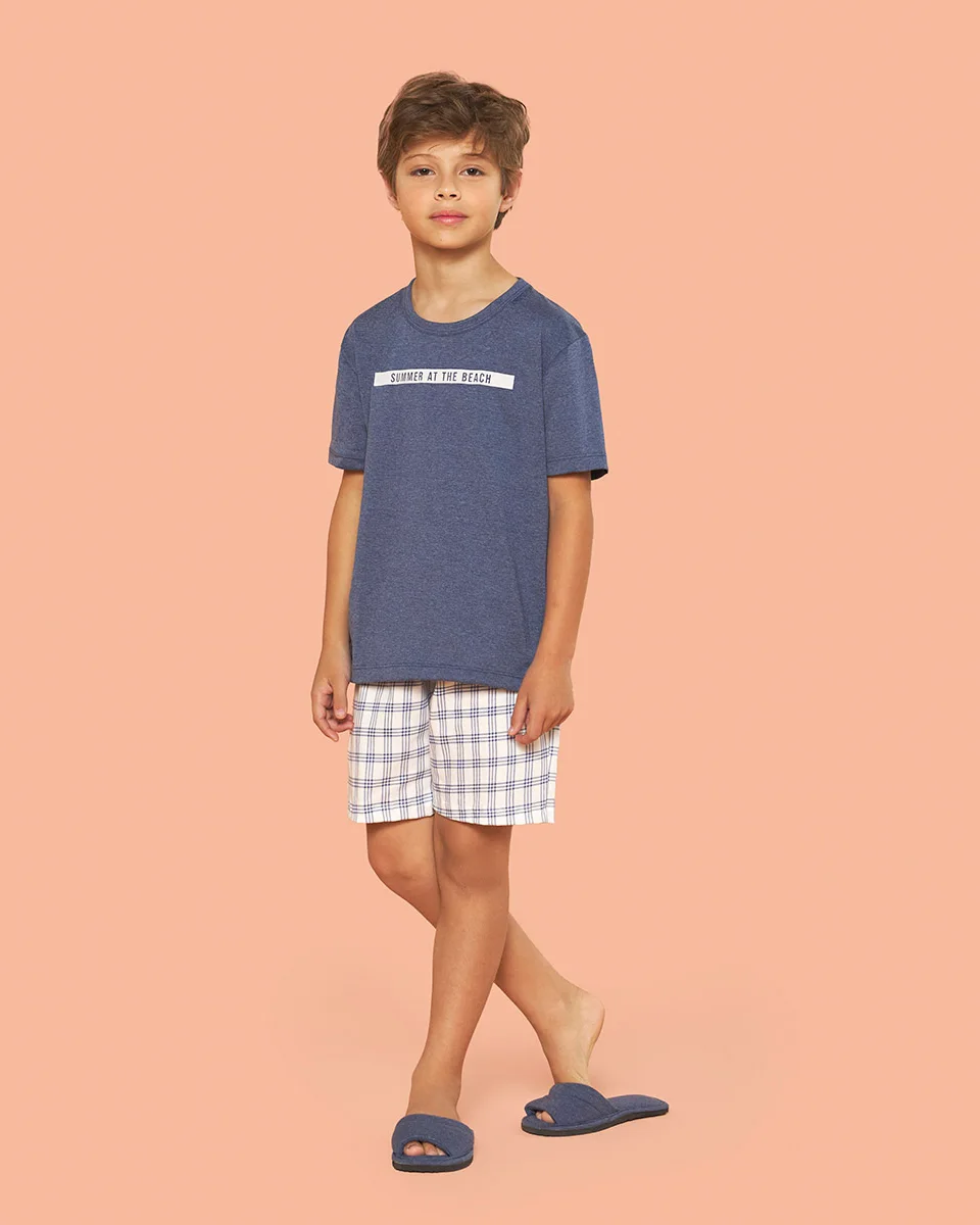 Sensare pijama summer masculino infantil 130429 — AZUL (foto 1)