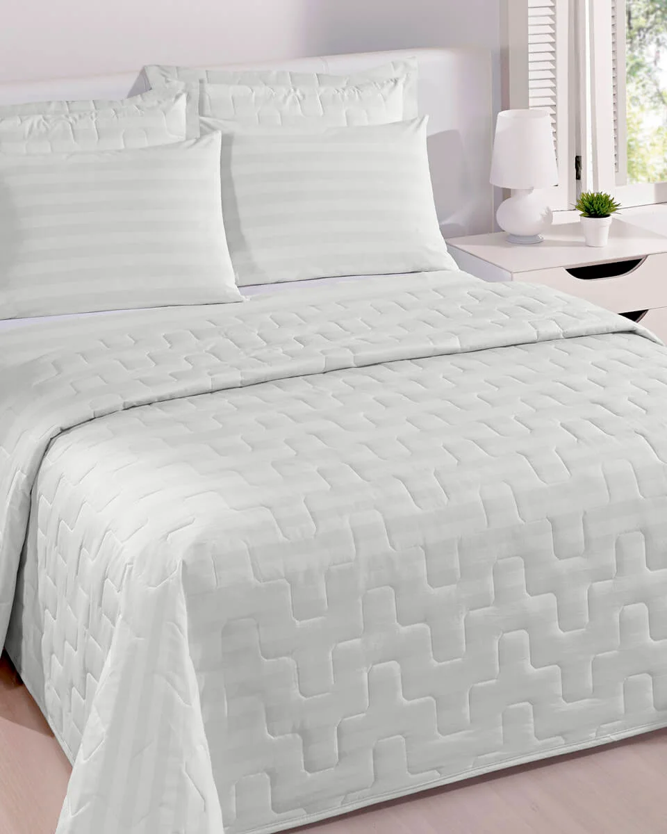 Buettner jogo cama sonata microfibra estampado — STRIPES GELO (foto 2)
