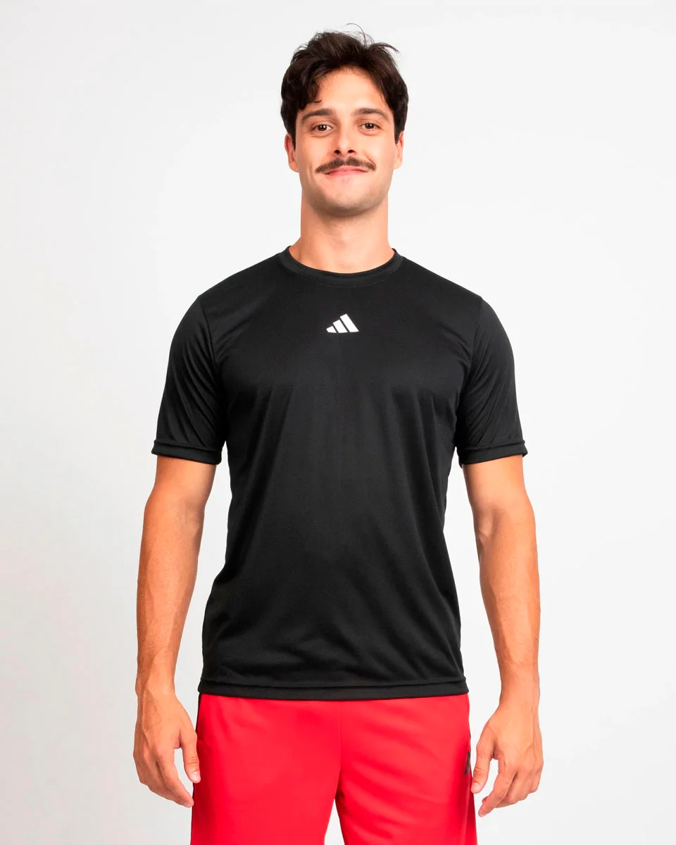 Adidas camiseta treino basica jd5588 — BLACK NOIR (foto 1)