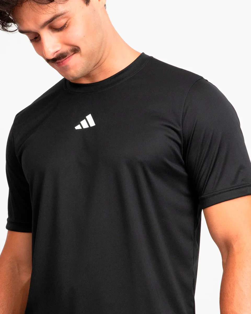 Adidas camiseta treino basica jd5588 — BLACK NOIR (foto 3)