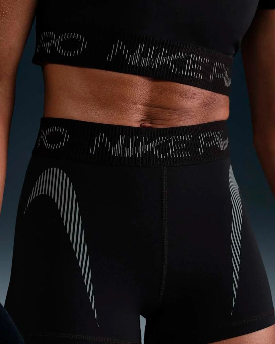 Nike shorts w np df mr 3in tt grx sp25 — PRETO (foto 2)