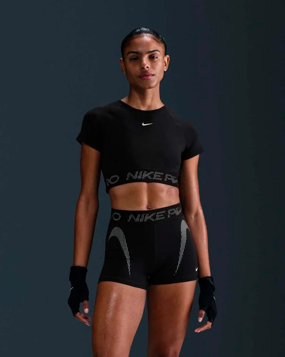 Nike shorts w np df mr 3in tt grx sp25 — PRETO (foto 1)