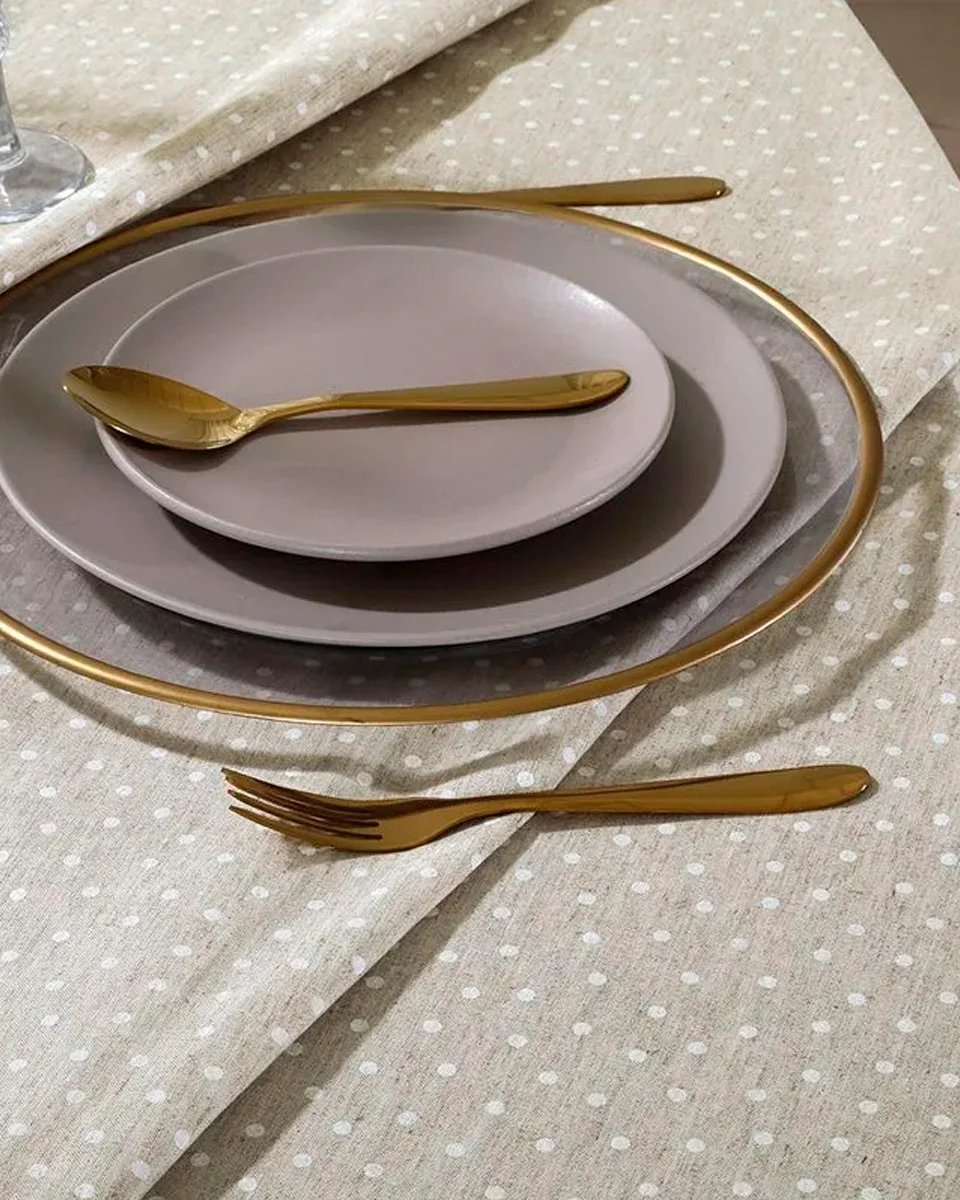 Dohler toalha de mesa clean linhares liso — NATURAL (foto 4)