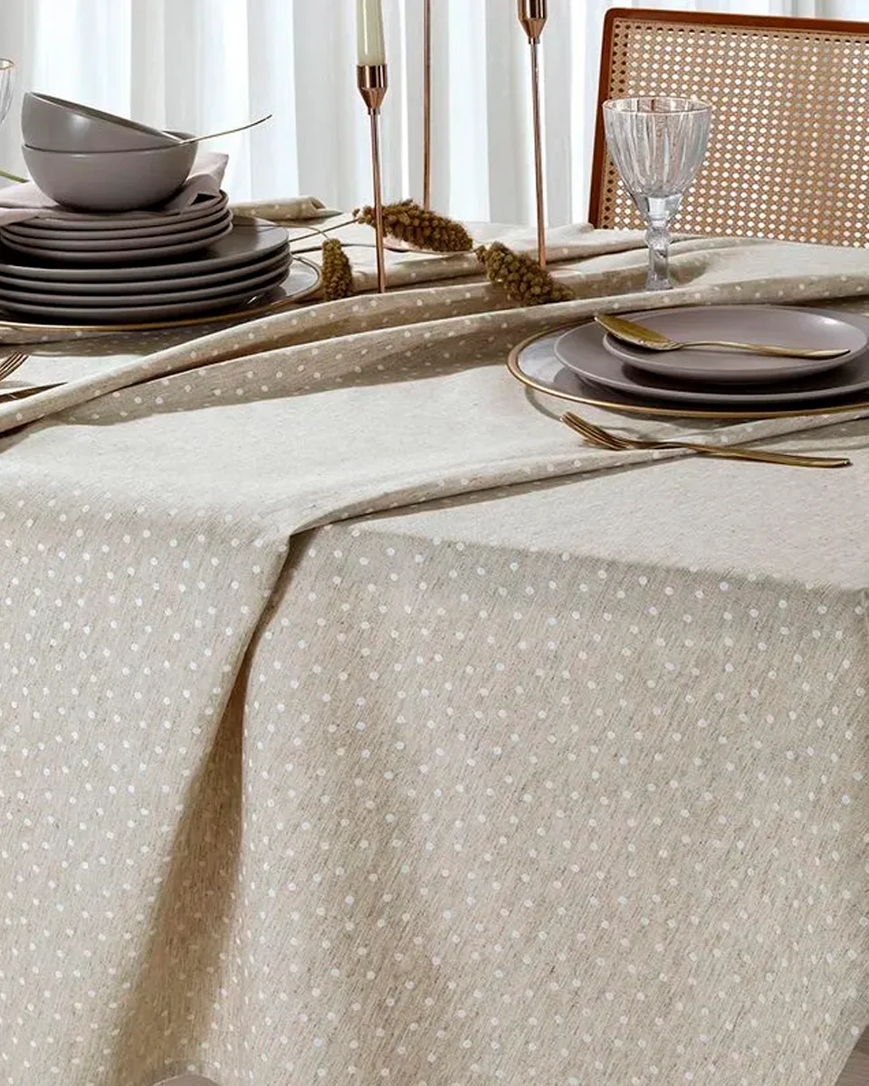 Dohler toalha de mesa clean linhares liso — NATURAL (foto 3)