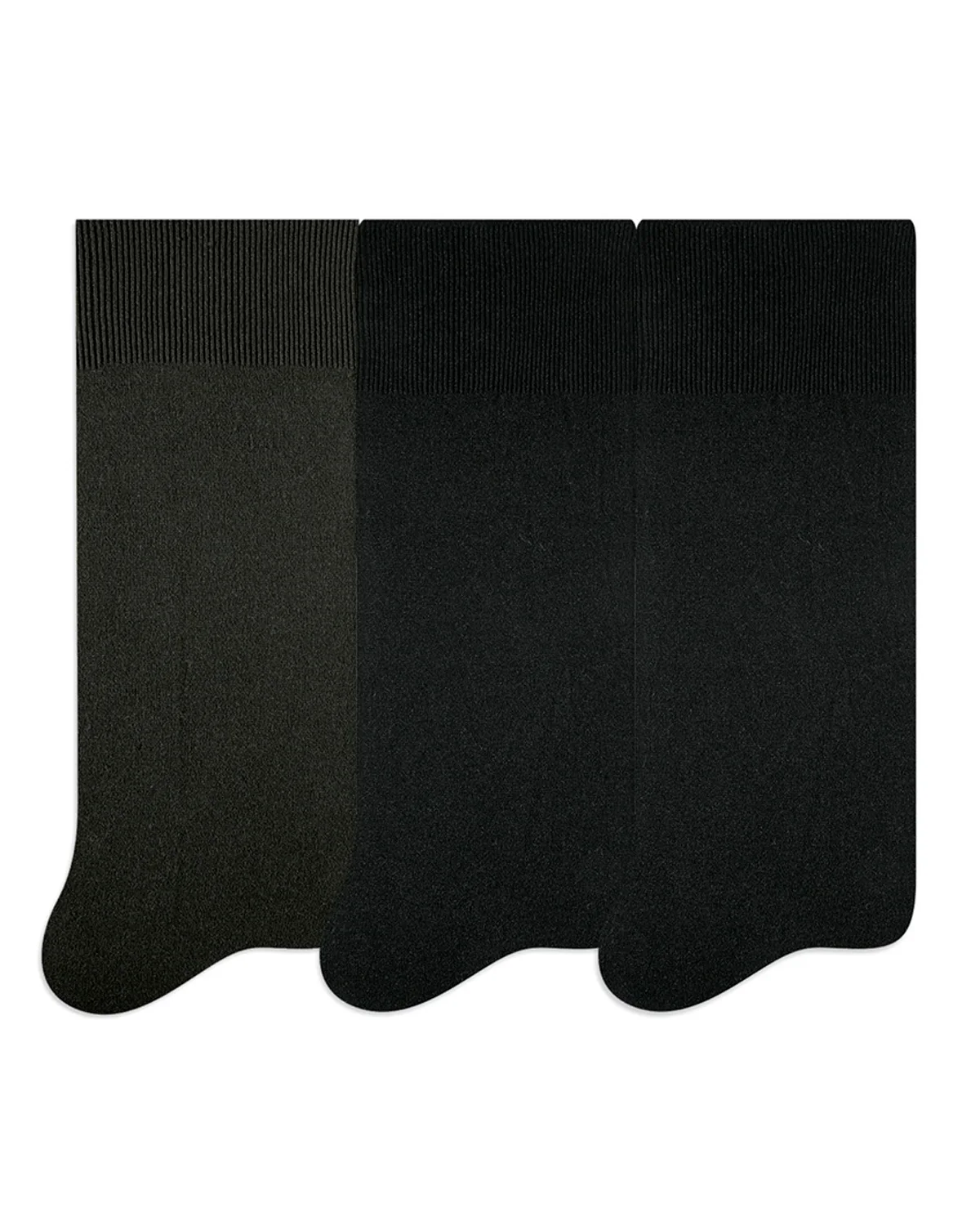 Selene kit meia masculina poliamida - tripack 3033.001 — PRETO/GRAFITE (foto 1)
