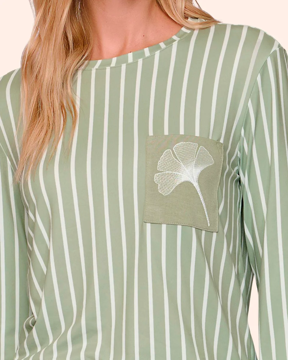 Lua luá pijama comfort flora — VERDE (foto 2)
