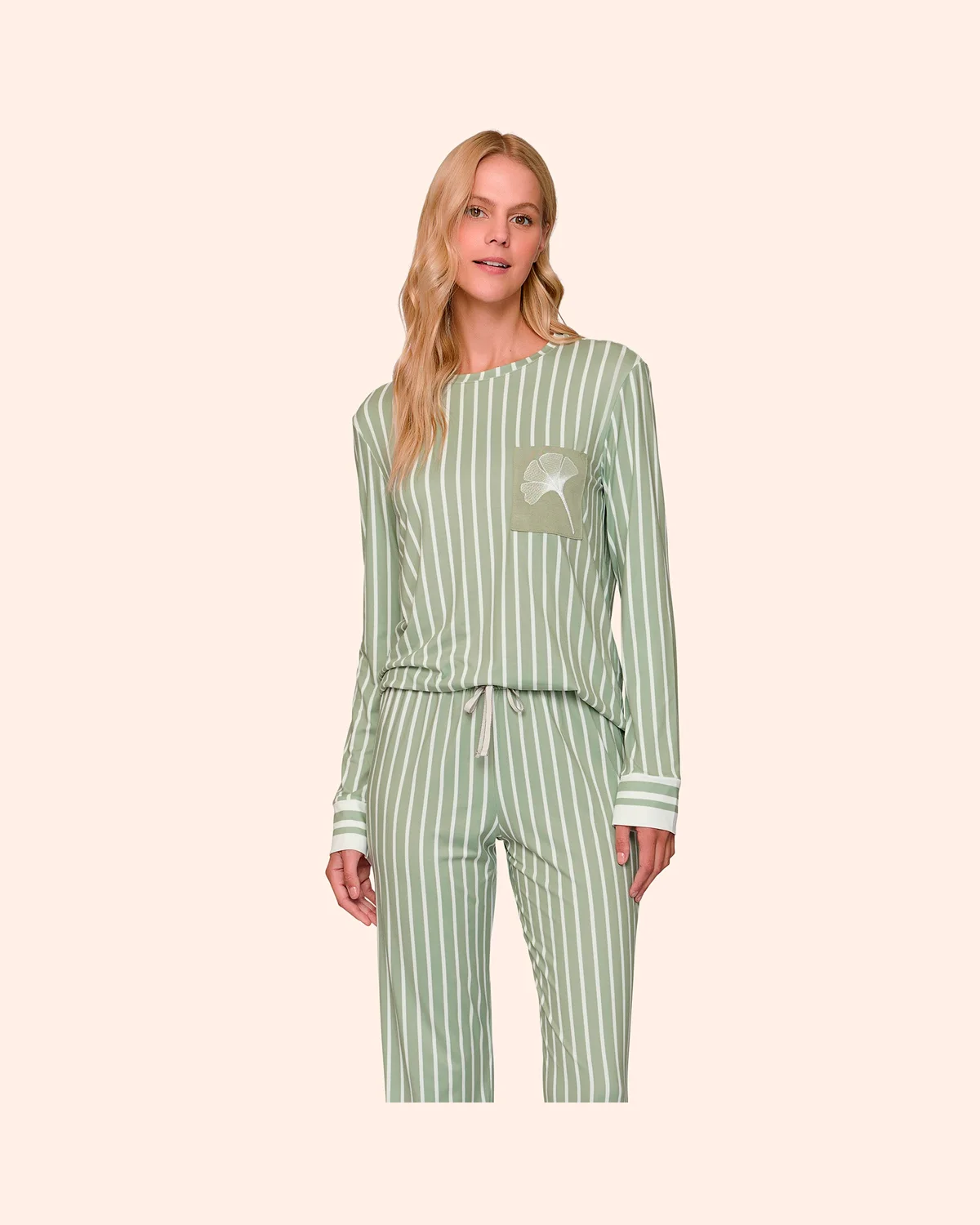Lua luá pijama comfort flora — VERDE (foto 1)