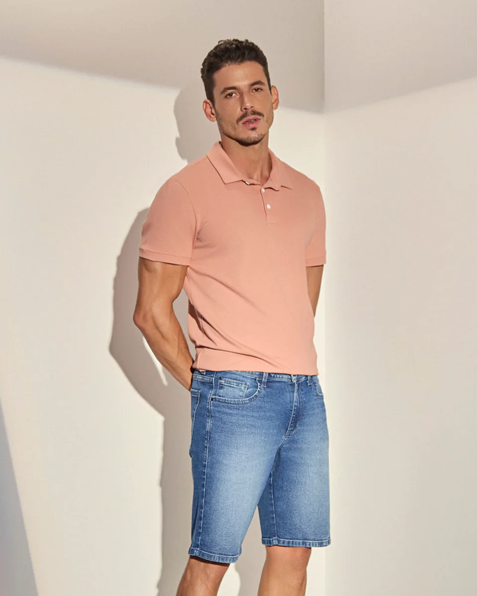 Kacolako bermuda masc slim lycra hiper destroyed k48804a — JEANS (foto 3)