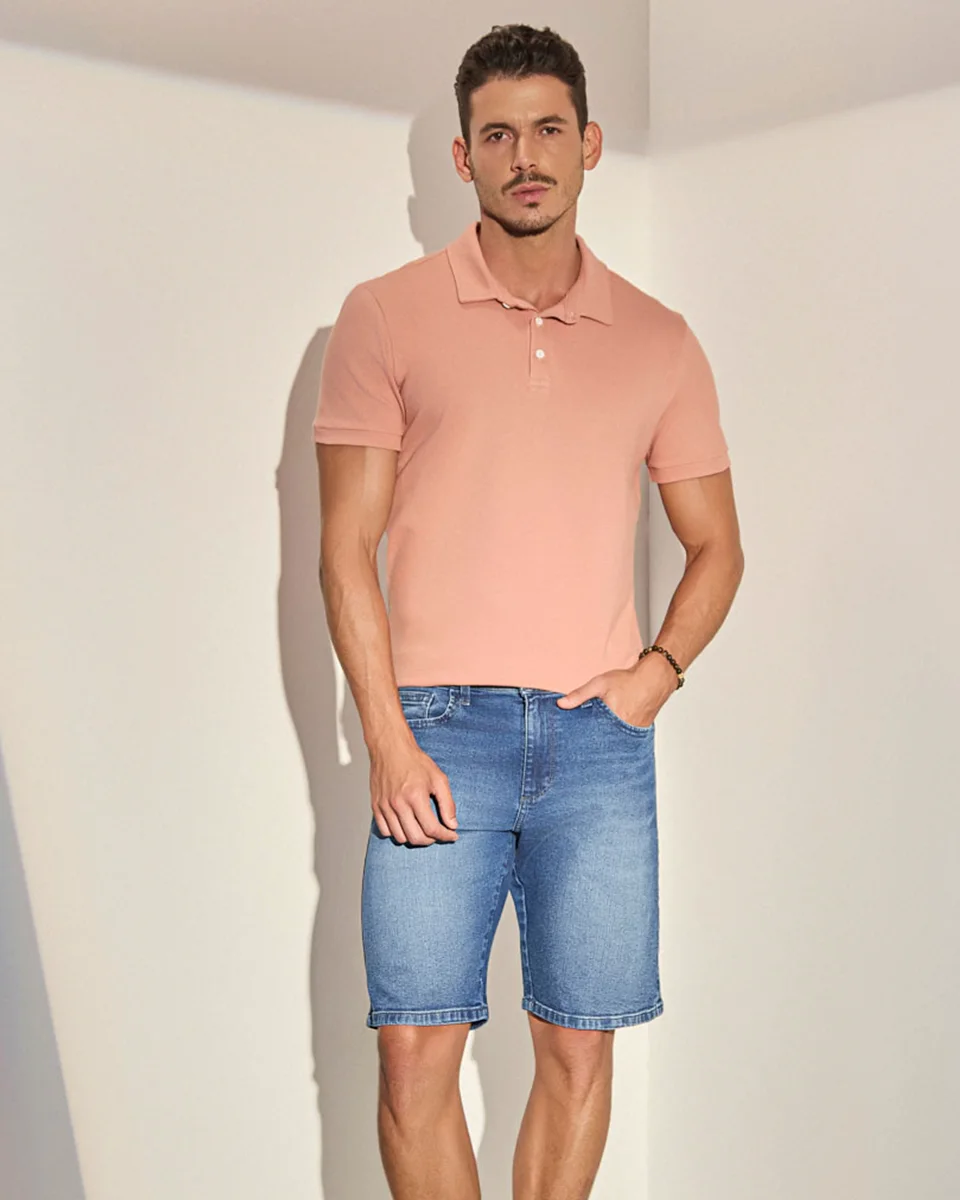 Kacolako bermuda masc slim lycra hiper destroyed k48804a — JEANS (foto 2)