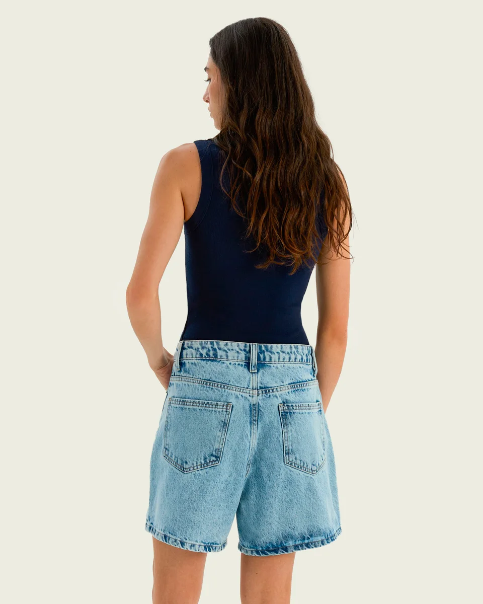 Hering shorts feminino mom cintura alta hcgy (foto 3)