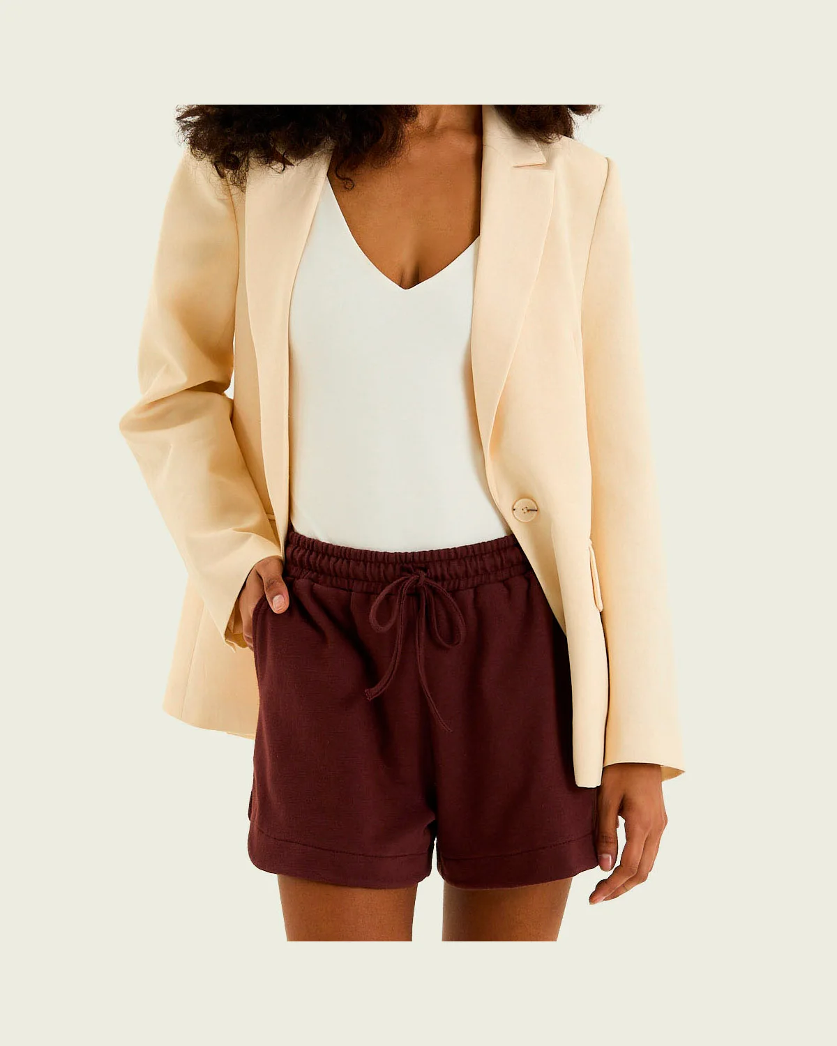 Hering shorts feminino reto texturizado 07g8 (foto 3)