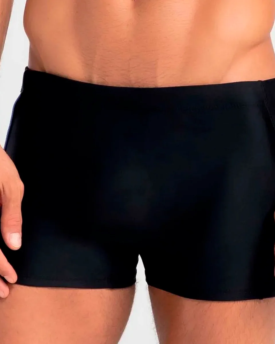 Mash sunga boxer lisa c/bolso lateral — PRETO (foto 2)