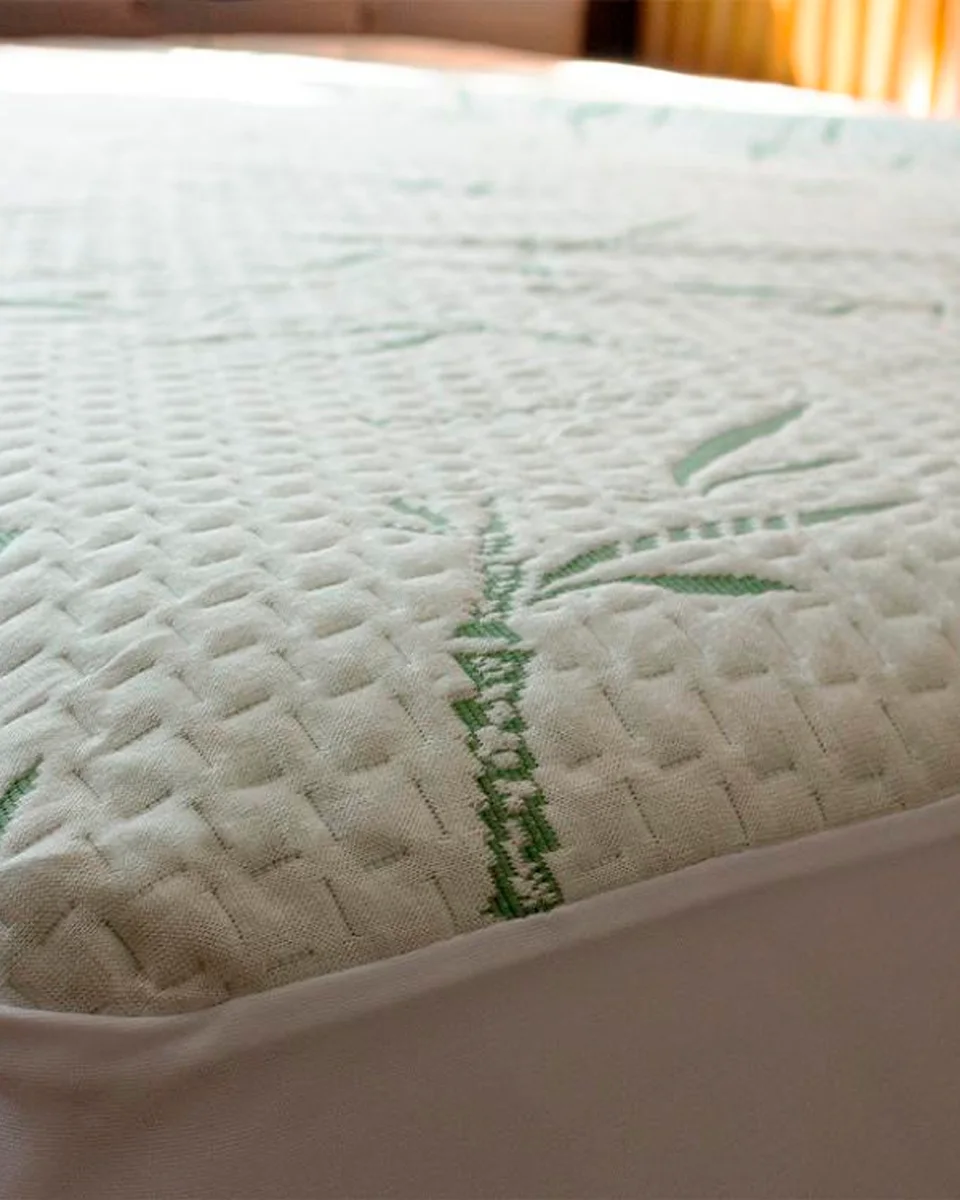 Camesa protetor de colchao bamboo blend impermeavel — BRANCO (foto 1)