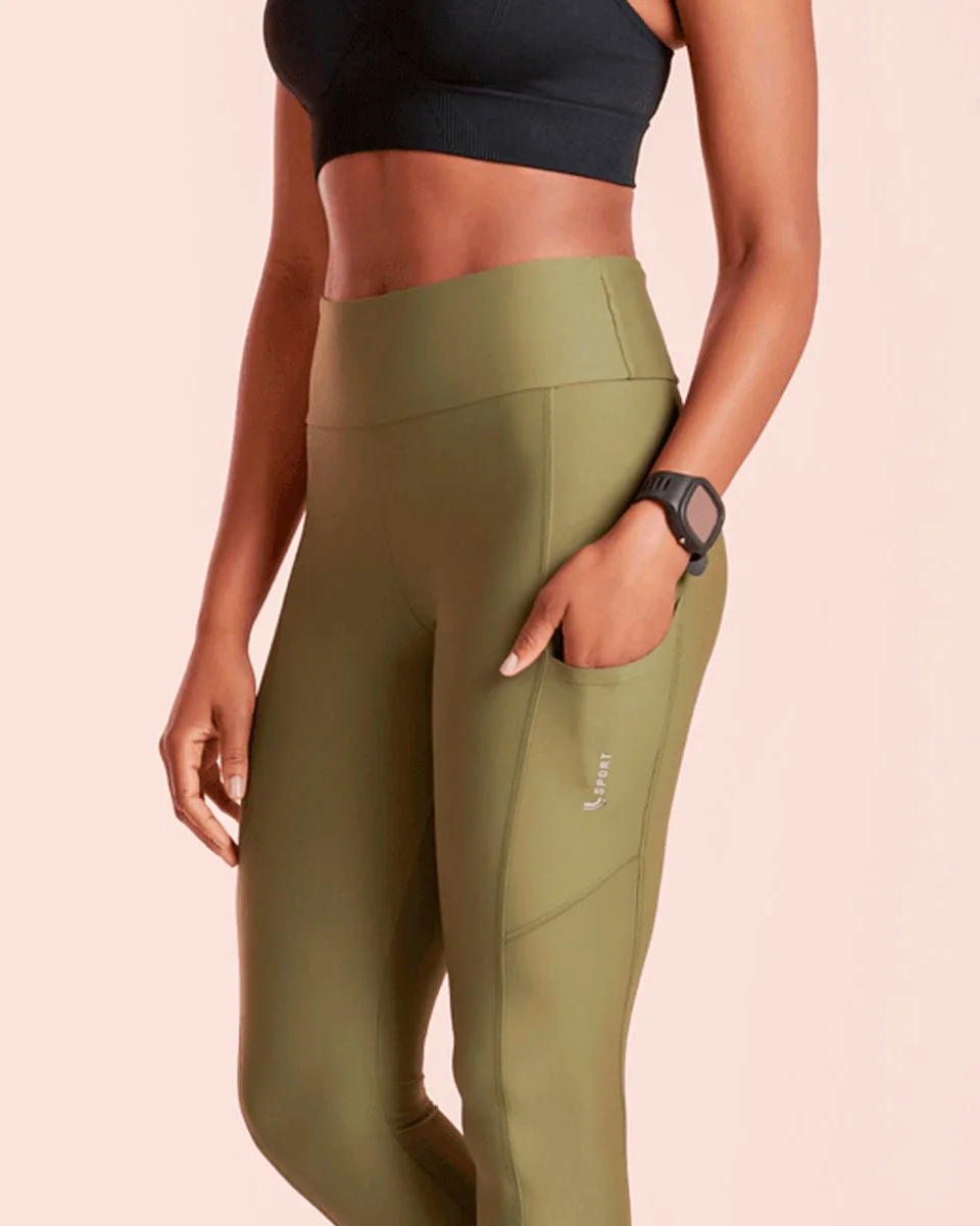 Lupo calca af legging run 5 pockets 76233-001 — VERDE (foto 3)