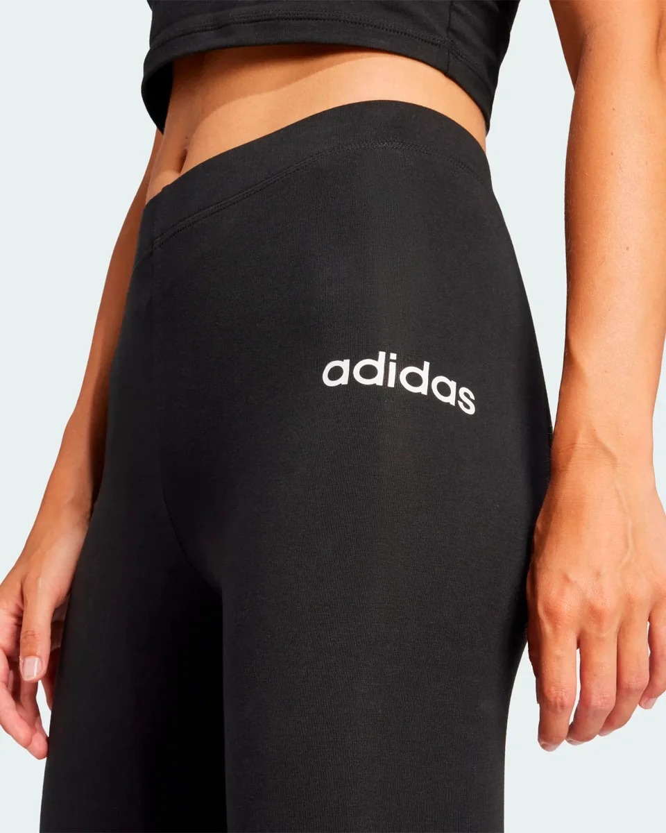 Adidas calca legging logo linear jg8621 — BLACK/WHITE (foto 3)