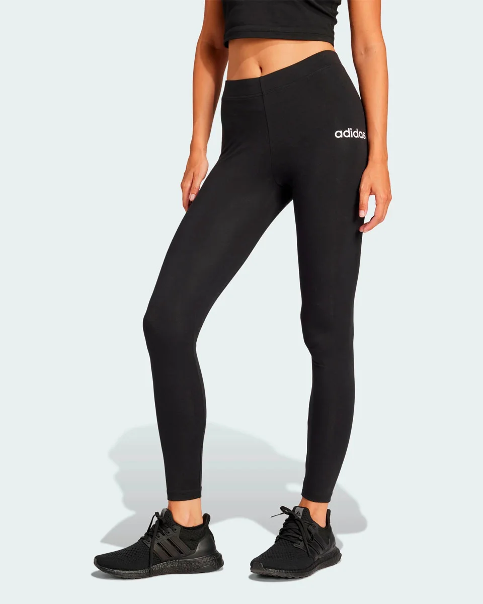 Adidas calca legging logo linear jg8621 — BLACK/WHITE (foto 1)