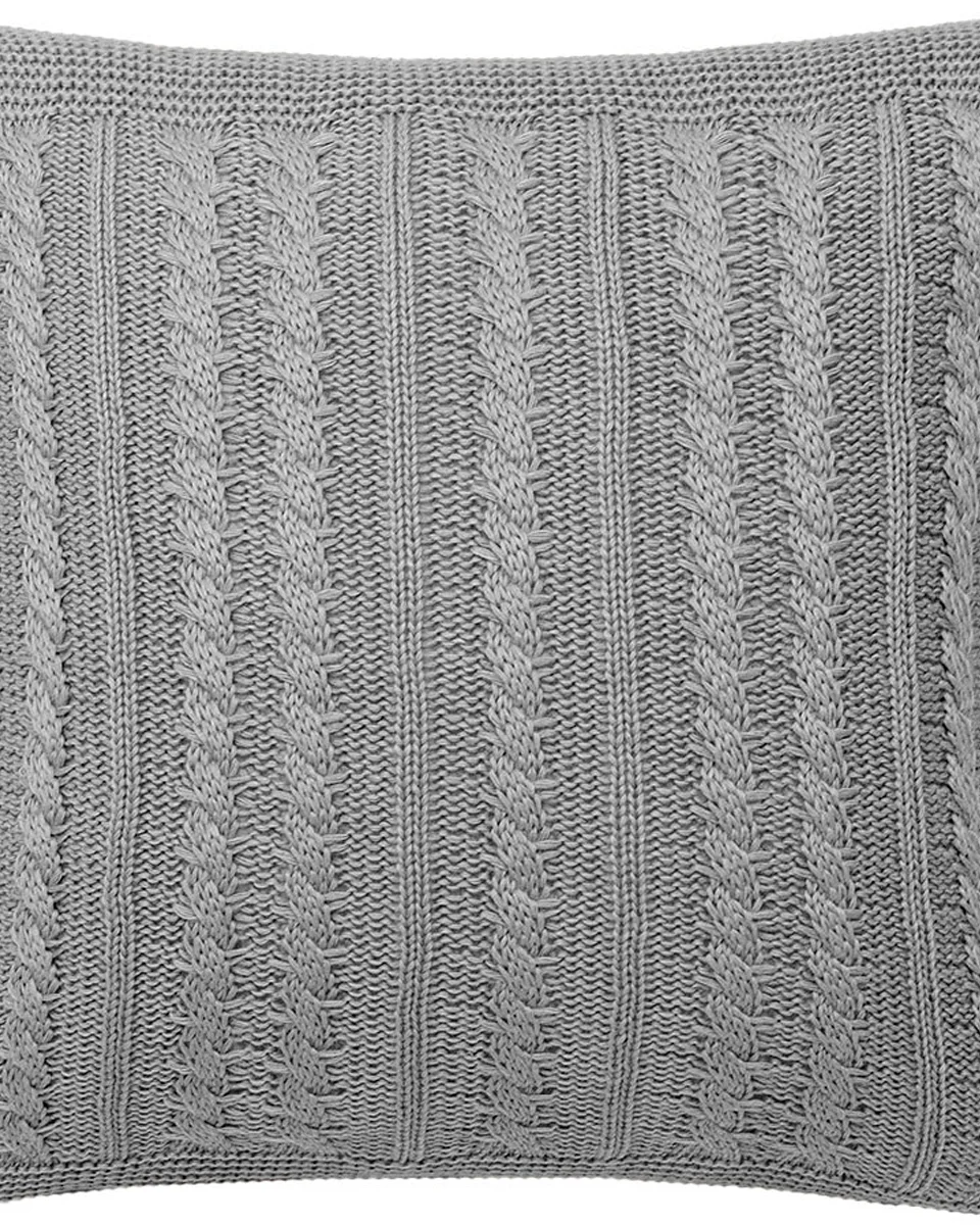 Adomes capa para almofada tricot — CINZA (foto 1)