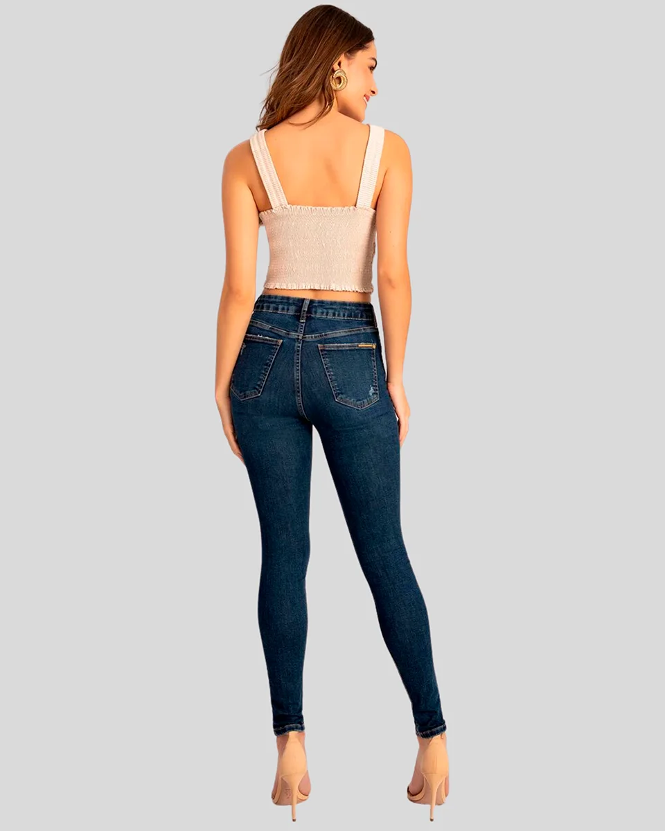 Lunender calca com elastano 20739 — JEANS (foto 3)