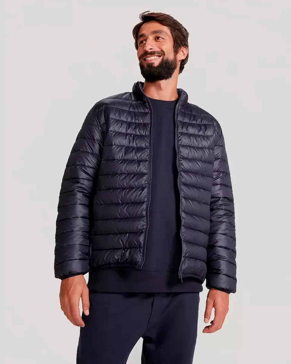 Hering jaqueta basica masculina puffer matelasse ktmz — AZUL (foto 5)