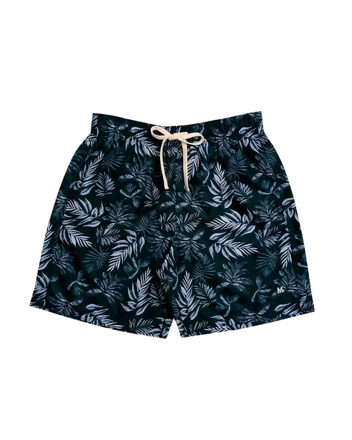 Mash shorts casual estampado botanical — PRETO (foto 1)