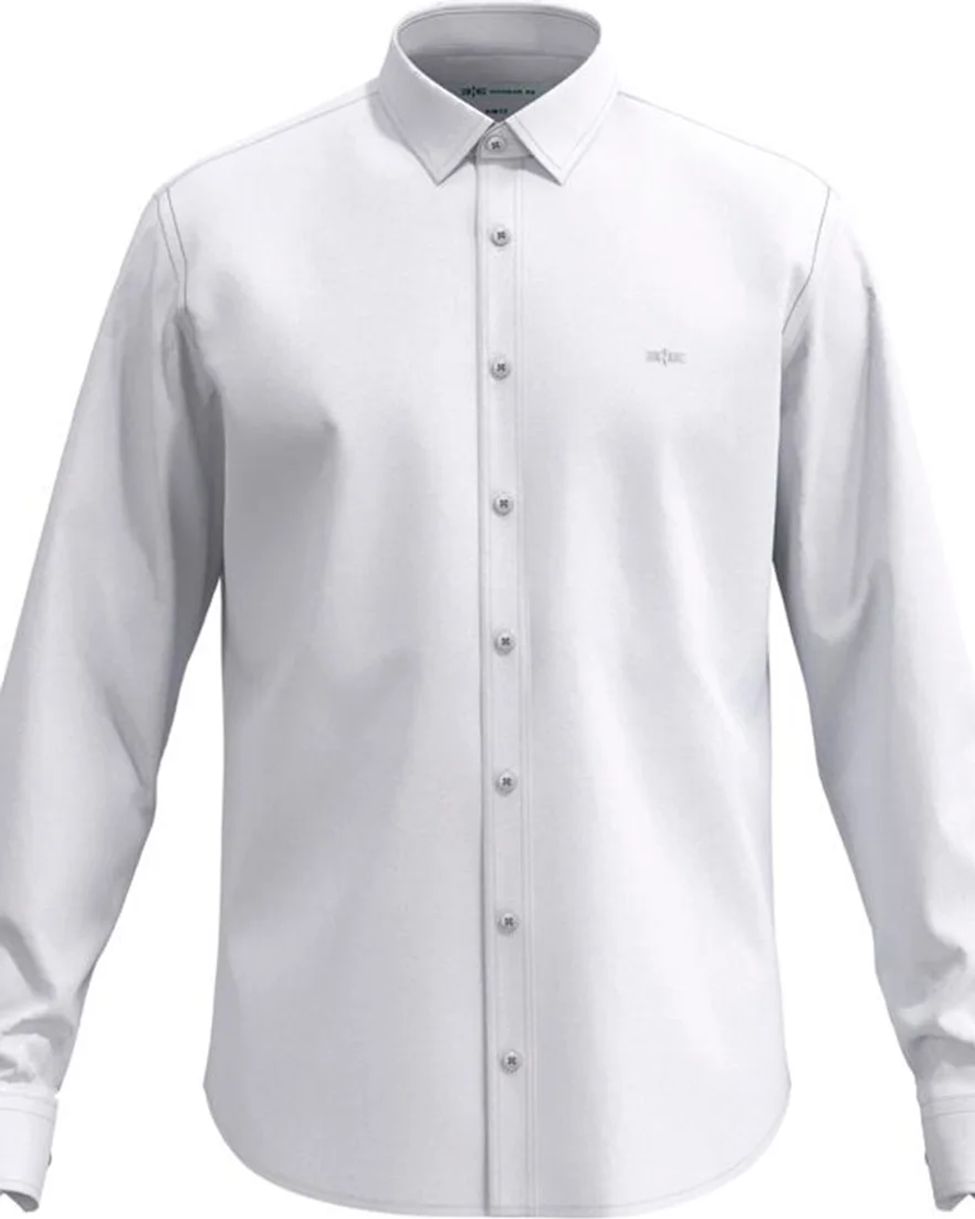 Hangar 33 camisa ml slim fit tecido tela 77510 (foto 1)