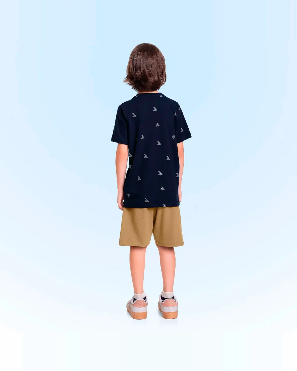 Fakini conjunto camiseta e bermuda em malha masculino 10.24.02465 — MARINHO/CAQUI (foto 2)