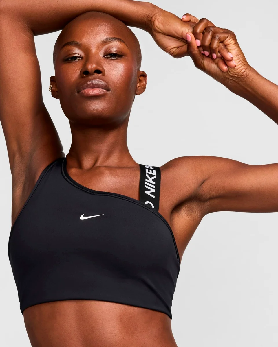 Nike top w np swoosh ms asym — PRETO (foto 2)